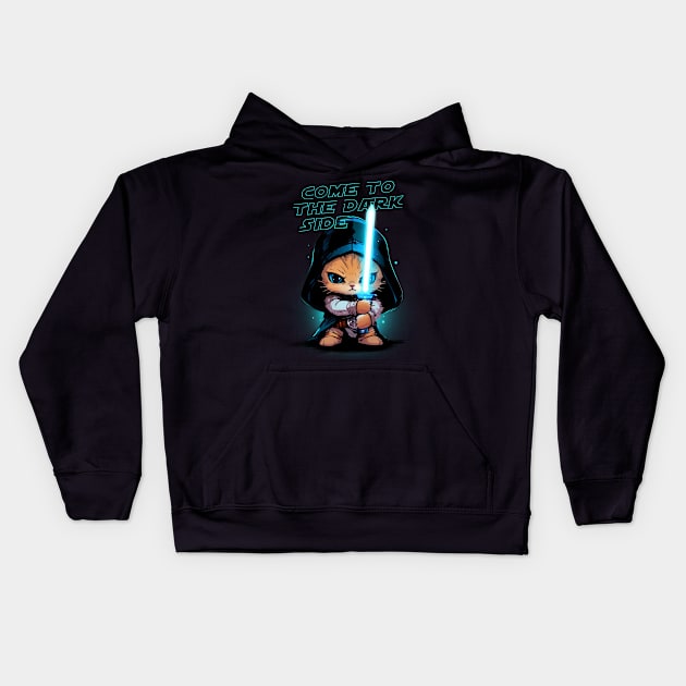 Come To The Dark Side Kids Hoodie by MadToys